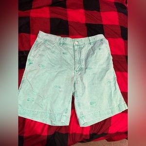 vineyard vines shorts, mint green color size 30